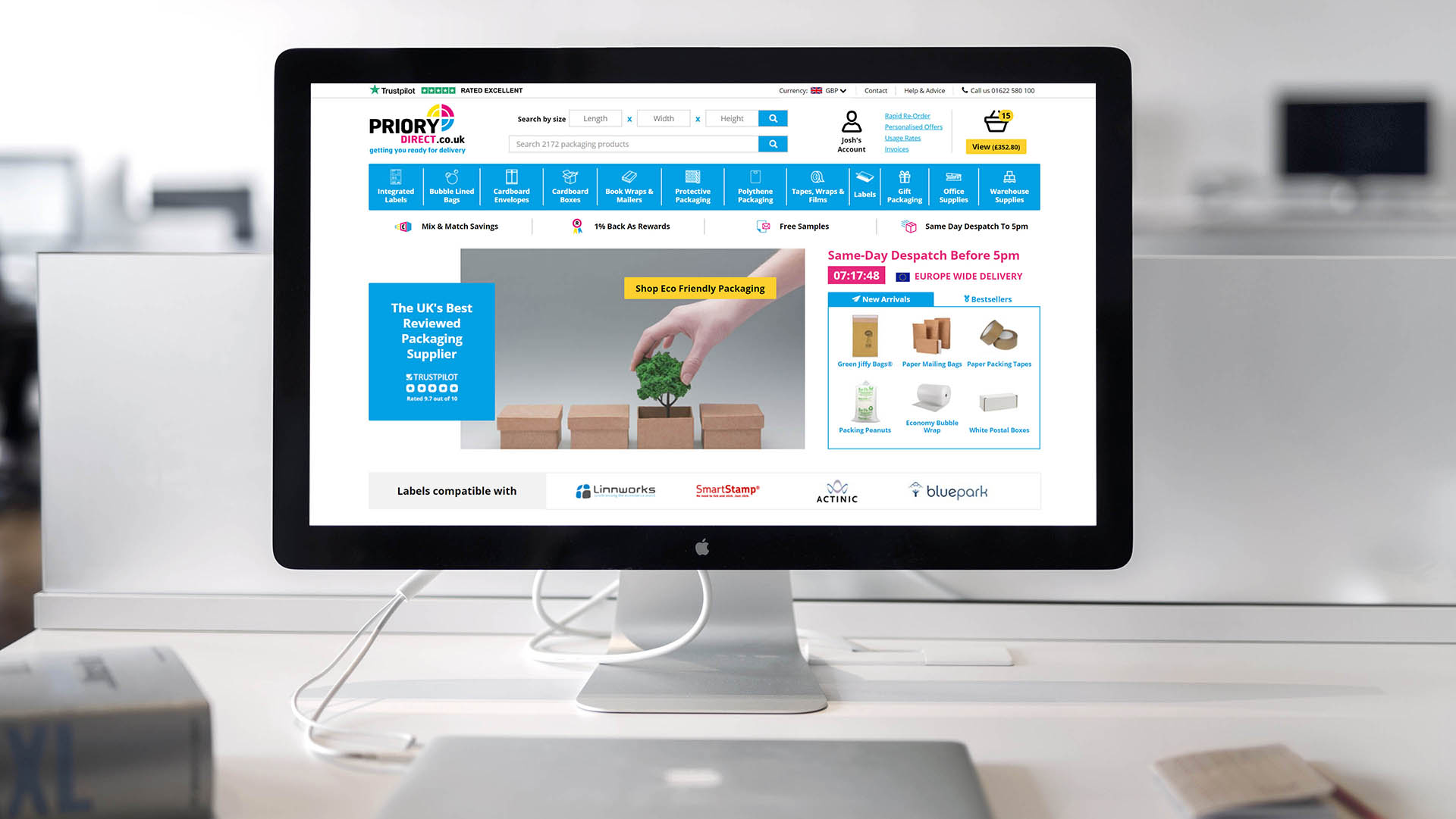 Priory Direct ecommerce website